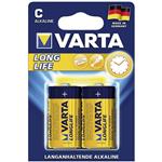 Varta LongLife Alkaline LR14 C Battery - Pack of 2