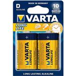 Varta LongLife Alkaline LR20 D Battery - Pack of 2