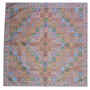 رومیزی ترمه ابریشمی کد 2037 سایز 100 × 100 سانتی متر