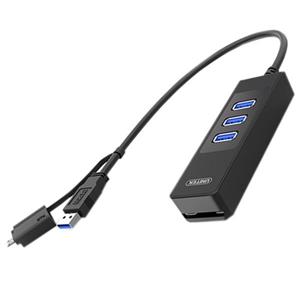 هاب USB 3.0 سه پورت به همراه OTG و کارت خوان یونیتک مدل Y-3048A                                         Unitek Y-3048A 3 Port USB 3.0 Hub With OTG And Card Reader