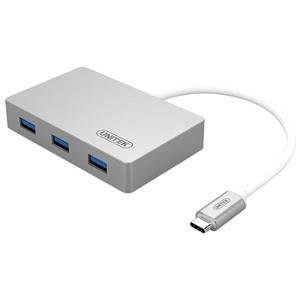 هاب USB 3.0 سه پورت با رابط USB Type-C یونیتک مدل Y-3190                                         Unitek Y-3190 3 Port USB 3.0 Aluminium Hub