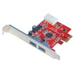 کارت هاب 2 پورت PCI Express USB 3.0 یونیتک مدل Y-7301                                         Unitek Y-7301 2 Port USB 3.0 Hub PCI Express Card