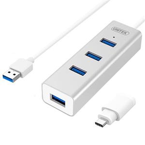 هاب USB 3.0 چهار پورت یونیتک مدل Y-3082B                                         Unitek Y-3082B 4 Port USB 3.0 Hub