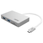 هاب USB 3 دو پورت به همراه کارت خوان آلومینیومی یونیتک مدل Y-9319                                         Unitek Y-9319 2 Port USB 3.0 Aluminium Hub And Card Reader