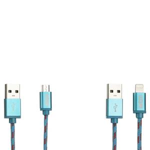 کابل تبدیل USB به لایتنینگ به همراه کابل USB به Micro-USB اس تی ام  مدل Elite طول 0.2 متر STM Elite USB To Lightning With USB To Micro USB Cable 0.2m