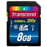 Transcend SDHC Class 10 UHS-I U1 300X Memory Card 8GB