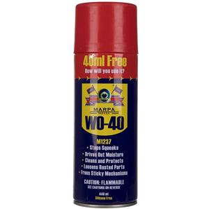 اسپری روان کننده و زنگ بر مارپا مدل w0-40 حجم 440 میلی لیتر Marpa w0-40 Anti Rust Lubricant 440ml