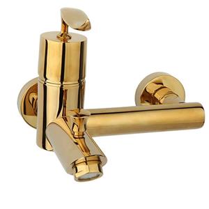 شیر حمام راسان مدل پالادیوم طلایی براق Rassan Palladium Metalic Gold Bath Mixer Faucets