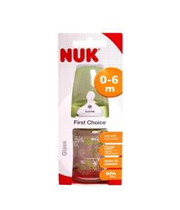 شیشه شیر پیرکس First choice طرح دار ناک NUK 