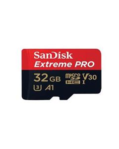 کارت حافظه microSDHC سن دیسک مدل Extreme Pro V30 کلاس 10 استاندارد UHS-I U3 سرعت 100MBps 667X ظرفیت 32 گیگابایت Sandisk Extreme Pro V30 UHS-I U3 Class 10 100MBps 667X microSDHC Card 32GB