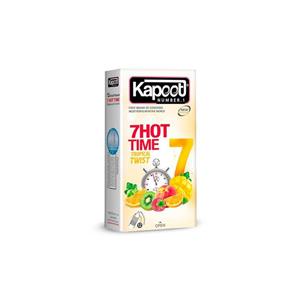 کاندوم کاپوت مدل 7Hot Time  بسته 12 عددی Kapoot 7Hot Time Condoms 12Psc