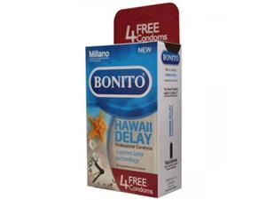 کاندوم بونیتو مدل Hawaii Delay بسته 12 عددی Bonito Condom 12PCS 