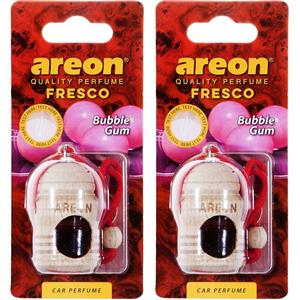 خوشبو کننده ماشین آرئون مدل فرسکو با رایحه آدامس بادکنکی - بسته دو عددی Areon Fresco Bubble Gum Car Air Freshener- Pack Of 2