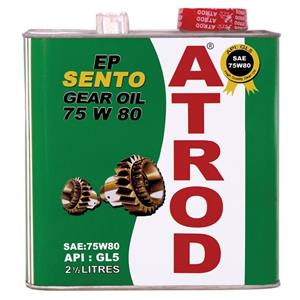 روغن گیربکس خودرو آترود مدل 75w80 Sento حجم 2.5 لیتر Atrod Sento 75w80  Gearbox Oil 2.5 L