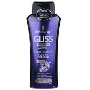 شامپو ترمیم کننده مو گلیس مدل Fiber Therapy حجم 400 میلی لیتر Gliss Fiber Therapy Repairing Shampoo 400ml