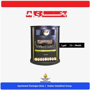 بخاری گازی شارق توس مدل اهورا طرح شومینه 140 Sharegh Toos Ahoora Fireplace 140 Gas Heater