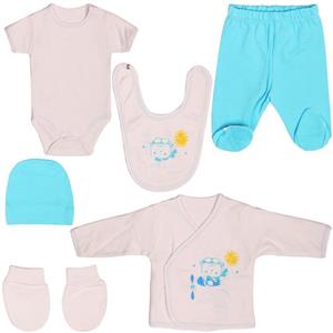 ست لباس نوزاد سی سیم بی بی مدل U3614 بسته 6 عددی Ciccim Baby U3614 Baby Clothing Set Pack Of 6