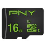 PNY U1 UHS-I Class 10 800MBps microSDHC Card With Adapter 16GB