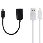 کابل تبدیل USB به microUSB بیاند مدل BU-4242 طول 1 متر همراه مبدل OTG 