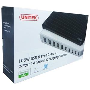 شارژر رومیزی هوشمند 10 پورت یونیتک مدل Y-2155                                         Unitek Y-2155 10 Port Smart Desktop Charger