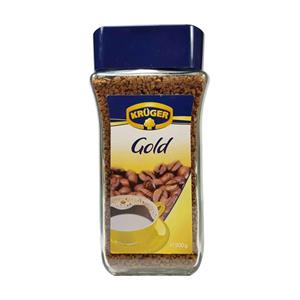 قوطی قهوه فوری کروگر مدل گلد 200 گرمی Kruger Gold Instant Coffee 200g 