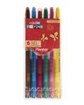 Panter RC 101-6 Color Crayons مداد شمعی چرخشی 6 رنگ پنتر