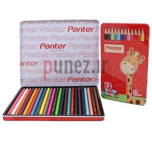  مداد رنگی جعبه فلزی 24 رنگ  پنتر Panter MCP 101-24 Color Pencil