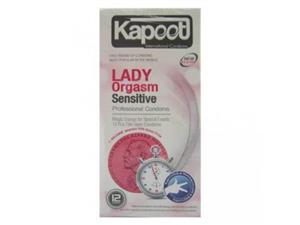 کاندوم تاخیری لیدی اورگاسم کاپوت بسته 12 عددی Kapoot Lady Orgasm Condoms 12PSC