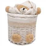 Elegant Bear Straw Baskets Size Medium