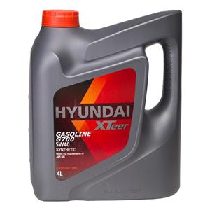 روغن موتور خودرو هیوندای اکستیر مدل 5W 40 G700 ظرفیت لیتر Hyundai XTeer Engine Oil 4L 