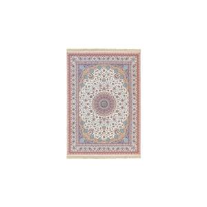 فرش ماشینی شاهکار مشهد طرح دلارام 7044 زمینه کرم