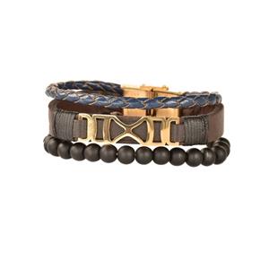 دستبند چرمی کهن چرم مدل BR159-7 Kohan Charm BR159-7 Leather Bracelet