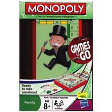 بازی فکری Hasbro  مونوپولی مدل Games To Go کد 29188 Hasbro Monopoly Games To Go 29188 Intellectual Game