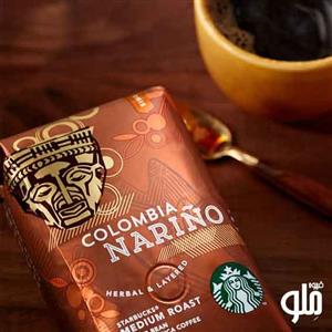 بسته قهوه استارباکس مدل کلمبیا نارینو 250 گرمی Starbucks Colombia Narino Coffee 250g 