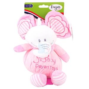 اویز نخ کش موزیکال طرح فیل صورتی Dayan Toys 