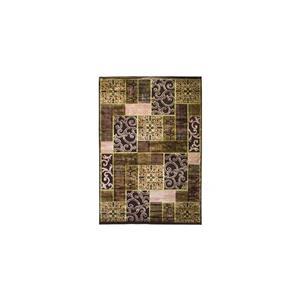 فرش ماشینی پرسان کد FSM-C1045 زمینه قهوه ای 