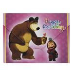 کارت دعوت مدل Masha And The Bear بسته 10 عددی