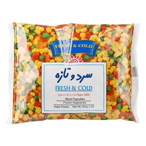 مخلوط سبزیجات منجمد سرد و تازه مقدار 400 گرم