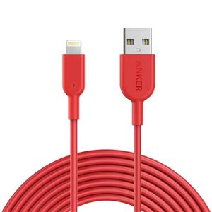 کابل تبدیل USB به لایتنینگ انکر مدل A8434 طول 3 متر Anker A8434 USB To Lightning Cable 3m