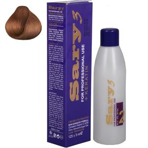 کیت رنگ مو ساری 3 سری Honey مدل Dark Honey شماره H5-6.34 Sary 3 Honey Dark Honey Hair Color Kit No. H5-6.34