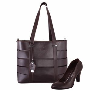 ست دو عددی کیف و کفش شهر چرم مدل 3 39180 302269 Leather City Woman Bag And Shoes Set 2 pcs 