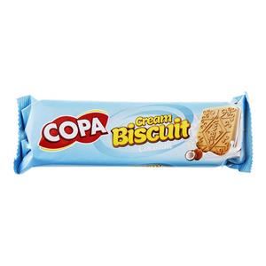 بیسکویت کرمدار نارگیلی 100 گرمی کوپا Copa Coconut Cream Biscuit 100gr