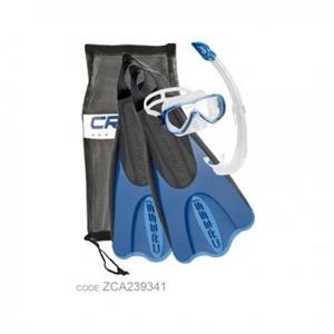 مجموعه اسنورکلینگ کرسی مدل  Elastic Short Bag Blue Cressi Elastic Short Bag Blue Snorkeling Set