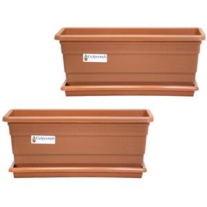 گلدان گلپونه مدل F210 مجموعه 2 عددی Golpooneh F210 Plant Pot Pack Of 2