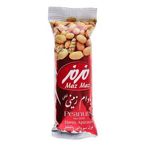 بادام زمینی فلفلی متوسط 40 گرمی مزمز Maz Maz Hot Chilli Peanuts 40 gr