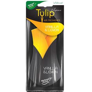 خوشبو کننده ماشین نچرال فرش مدل Tulip Vanilla Lemon Natural Fresh Tulip Vanilla Lemon Car Air Freshener