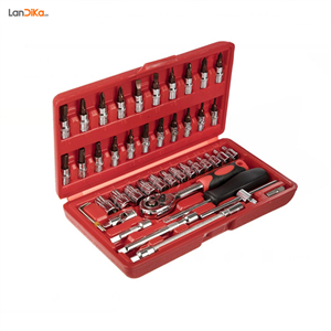 مجموعه 46 عددی آچار و سری بکس و پیچ گوشتی ساتاگود مدل G-10027 Satagood G-10027 Ratchet Wrench And Screwdriver Set 46PCS