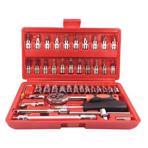 مجموعه 46 عددی آچار و سری بکس و پیچ گوشتی ساتاگود مدل G-10027 Satagood G-10027 Ratchet Wrench And Screwdriver Set 46PCS