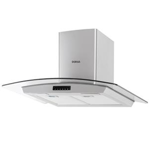 هود شومینه ای درسا مدل Gelim  استیل سایز 90 Dorsa Gelim Chimney Hood Size 90