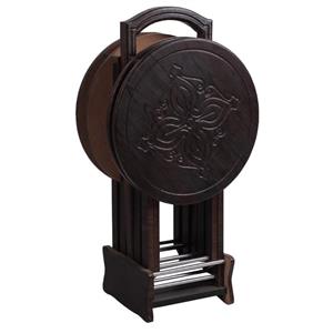 میز عسلی تاشو آکو مدل Classic-ST مجموعه 4 عددی